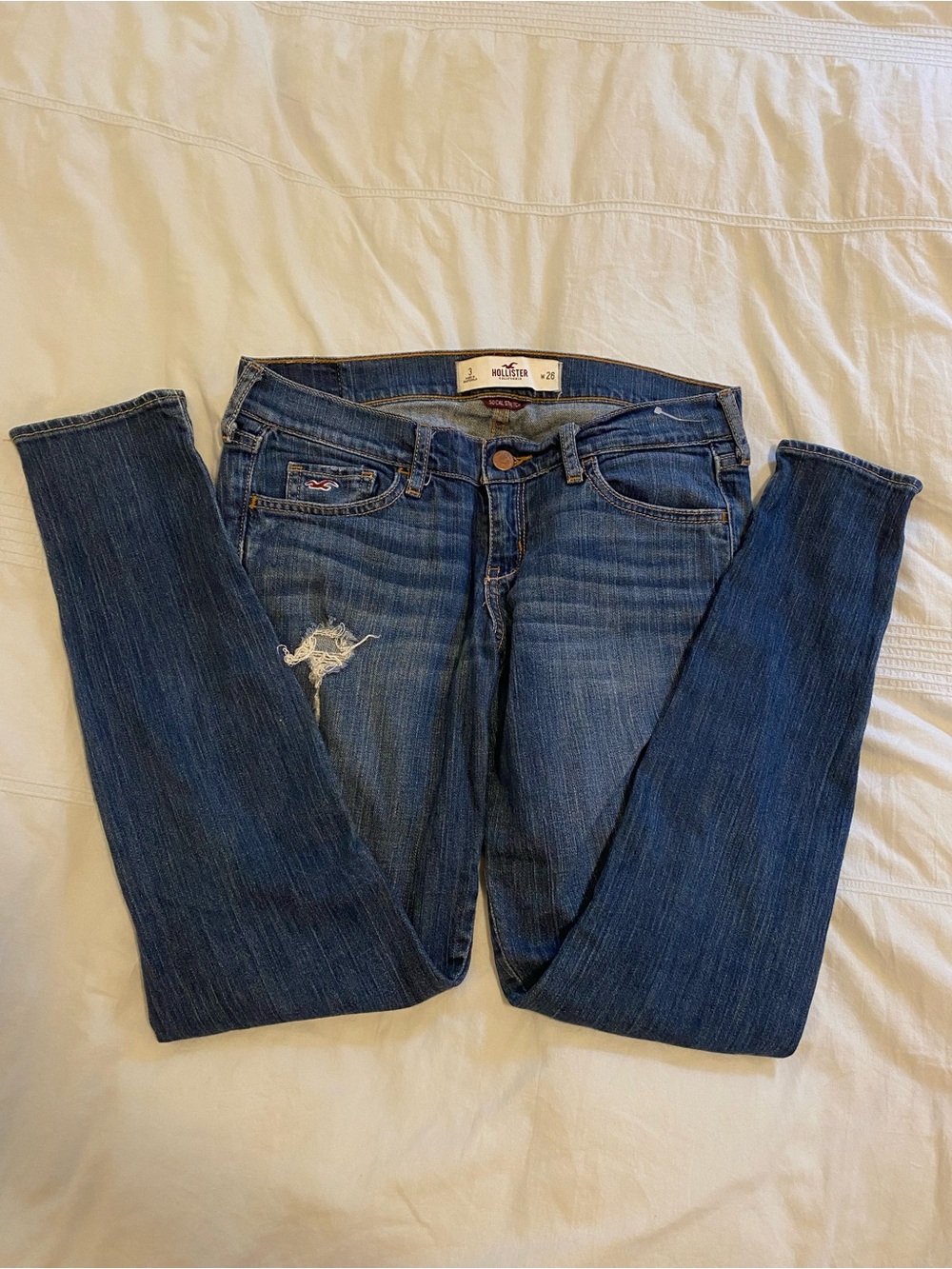 Hollister women’s skinny jeans  in Dark Blue